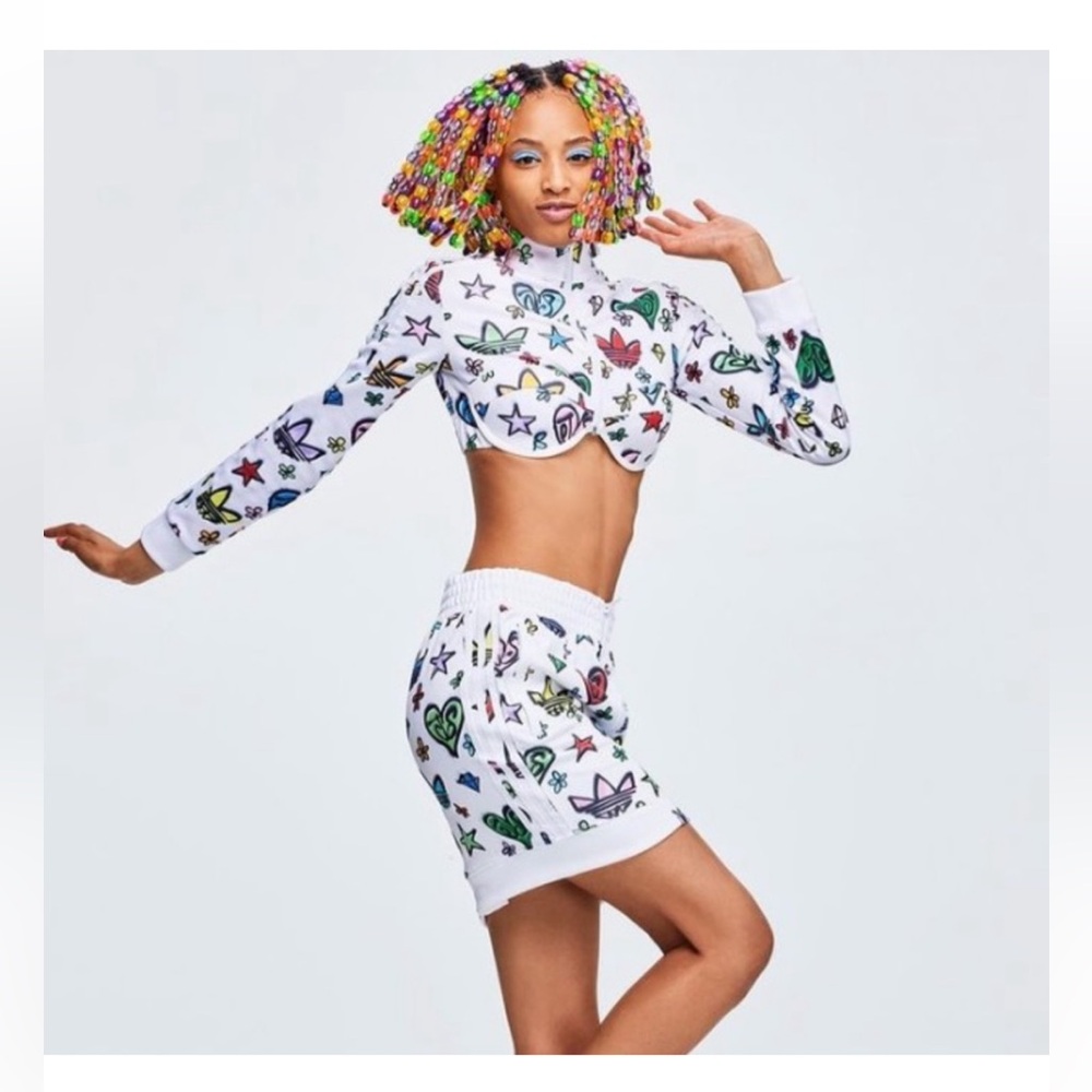 Adidas X Jeremy Scott zip cropped top - Picture 6 of 9